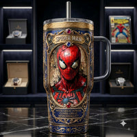 Gilded Chapter - Spidey in Ornate Storybook Blue