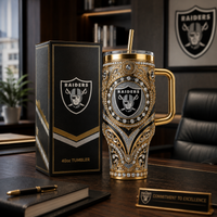 Gilded Shield - LV Baroque Emblem Tumbler