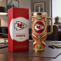 KC Ornamental Crest - Gilded Medallion Tumbler
