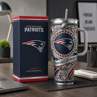 Silver Heraldry - NE Medallion Tumbler