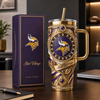MIN Skol Vikings Ornate Crest Tumbler