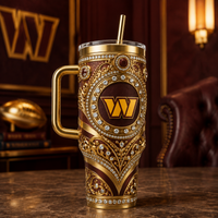 Burgundy and Gold - WAS Emblem in Ornamental Symmetry