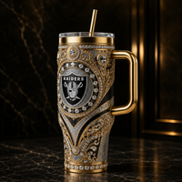 Gilded Shield - LV Baroque Emblem Tumbler