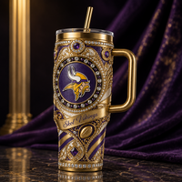 MIN Skol Vikings Ornate Crest Tumbler