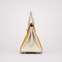 Amber & Ivory - Two-Tone Structured Handbag