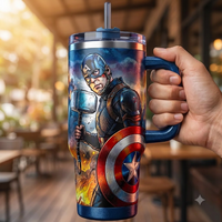 Worthy Stance - Cap Hammer and Shield Tumbler