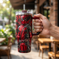 DP Standing Tall - Red and Black Wraparound Tumbler