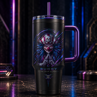 Buggy - The Star Clown, Violet Focal Panel Tumbler
