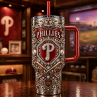 PHI Jeweled Crest - Symmetry, Crimson and Ornament