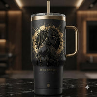 DP Gilded Fracture - Matte Black Statement Tumbler