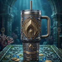 AQ Seven Seas Crest - Ornate Heraldic Tumbler