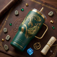 Loki - Emerald Rune Portrait Tumbler