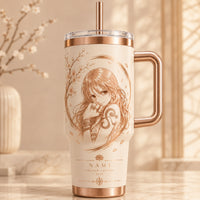 Nami - Cream, Copper and Quiet Blossom Study