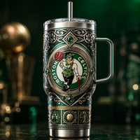 BOS Emblem Heritage - Green and Silver Wraparound Tumbler