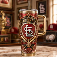 STL Heraldry - Crest, Bats and Gold Tumbler