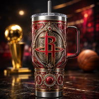 Crimson Regalia - HOU Ornamental Crest Tumbler