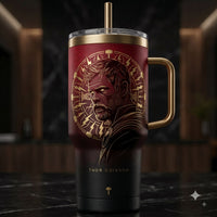Thor - Gilded Runework Portrait Tumbler