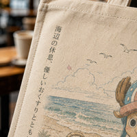 Seaside Rest - Chopper's Quiet Picnic Graphic Tote