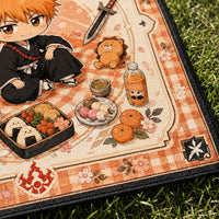 Ichigo Hanami Hour - A Calm Picnic Composition in Orange and Black