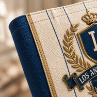 LAD Heraldic Crest - Cream, Blue and Gold Study Tote