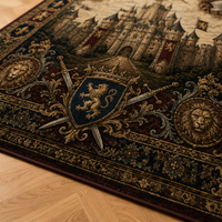Heraldic Keep - Castle, Crown and Ordered Border