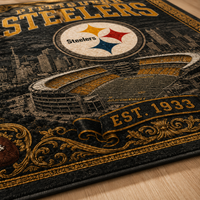 PIT Heritage Emblem - Vintage Stadium Statement Rug