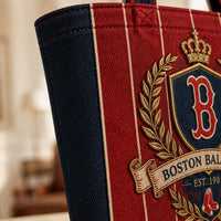 BOS Heritage Crest - Pinstripe Emblem Tote Bag