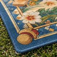 Straw Hat Picnic - Sanji and the Centered Sun Motif Rug