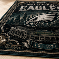 PHI Heritage Emblem - Bordered Vintage Statement Rug