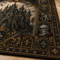 Gothic Keep - A Heraldic Study in Stone and Shadow