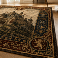 Fleur-de-Lis Citadel - A Tapestry Study in Heraldic Stillness