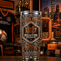 Forever Orange - HOU Engraved Crest Tumbler
