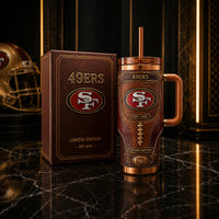 SF Saddle Heritage - Tooled Leather-Look Tumbler