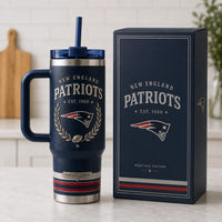 NE Heritage Crest Tumbler - Laurel, Stars and Navy Calm
