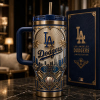 LAD Gilded Skyline - Art Deco Drinkware Statement