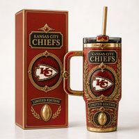 KC Gilded Heraldry - Ornamental Crimson Tumbler