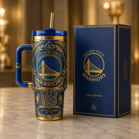 GSW Bridge Emblem - Gold Filigree Tumbler