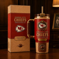 KC Heritage Crest - Oxblood and Sand Tumbler