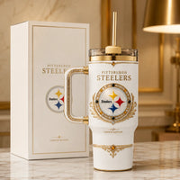 PIT Ivory Heraldry - Gilded Emblem Tumbler