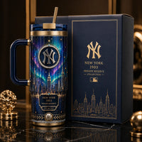 NYY Aurora Skyline - Midnight Pinstripe Tumbler