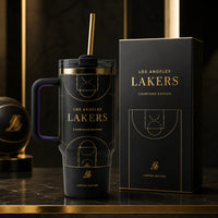 LAL Courtside Linework - Gold on Black Tumbler