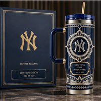 NYY Art Deco Jewel Panel Tumbler
