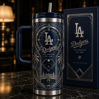 LAD Deco Midnight - Engraved-Look Navy Tumbler